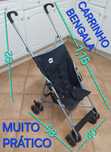 CARRINHO BEBÉ BENGALA ZIPPY MUITO PRÁTICO. Casa,Passeio,Viagens,Férias