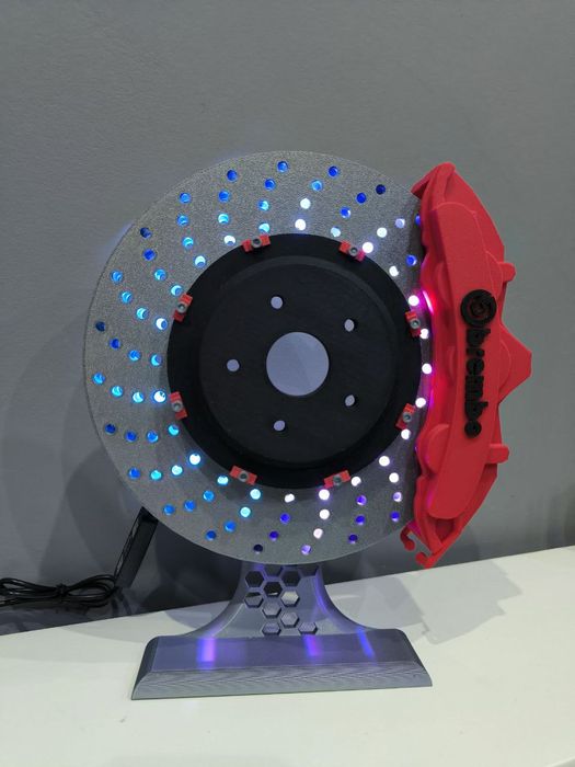Candeeiro estilo disco Brembo led rgb