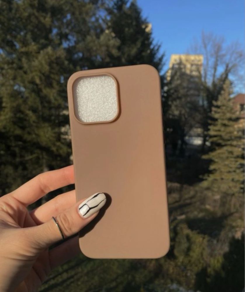 Łososiowy case na iphone 15 pro max silikon