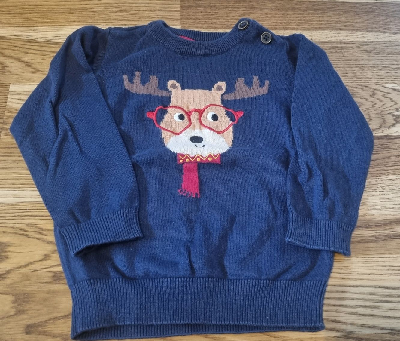 Sweter świąteczny renifer, r. 86