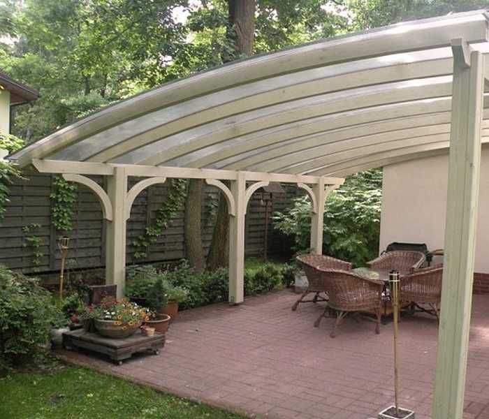Zadaszenie tarasu, wiata, carport, garaż, konstrukcja, łuk 350x525 cm