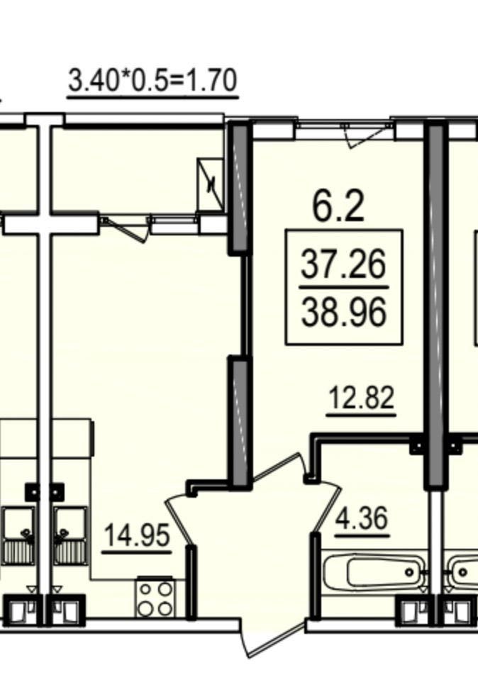 Продам квартиру в ЖК "Посейдон". 16 ст Б. Фонтана