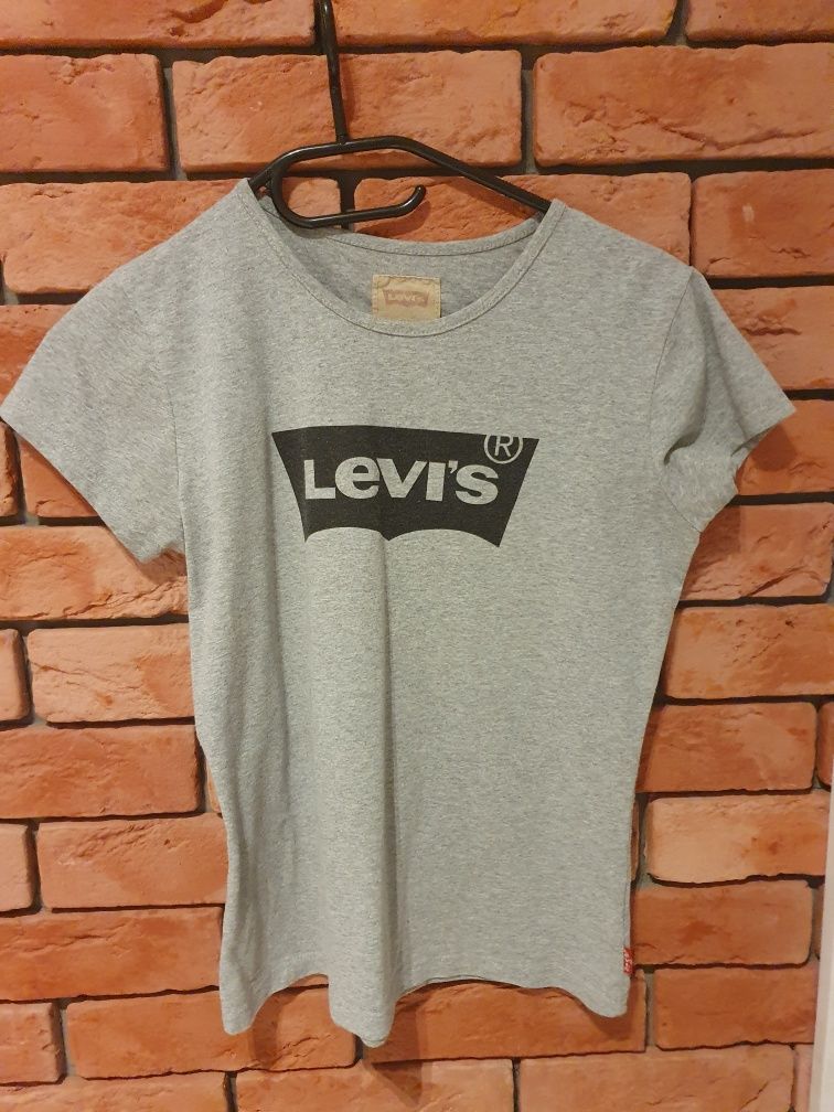 Szara bluzka t-shirt Levis r XS
