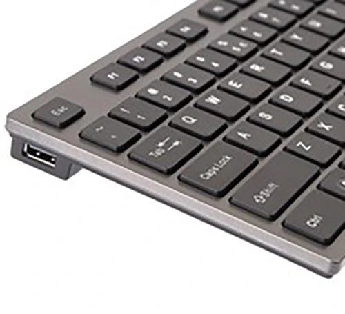 Płaska Wyspowa Klawiatura A4tech Miękkie Niskie Klawisze + 2x Hub Usb