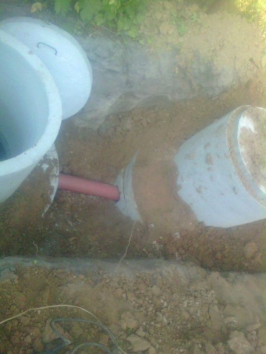 ЗБ кільця Маніпулятор Септик Каналізація Вигрібна яма Копка траншей