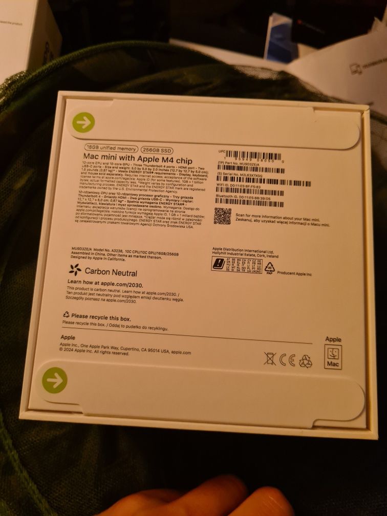 Nowy Plomby Mac Mini M4 16/256GB  Gwarancja 24m