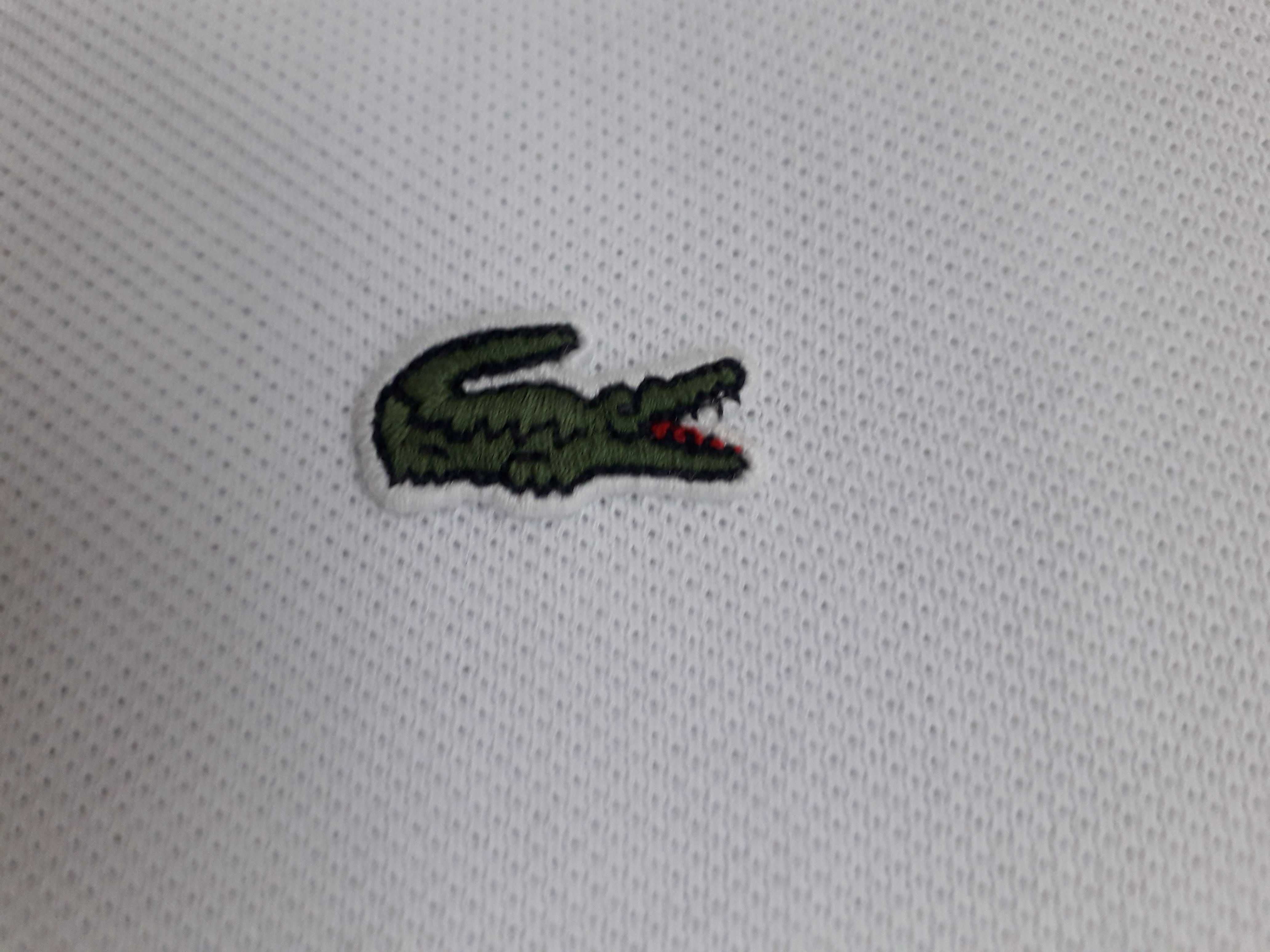 LACOSTE biala sukienka polo