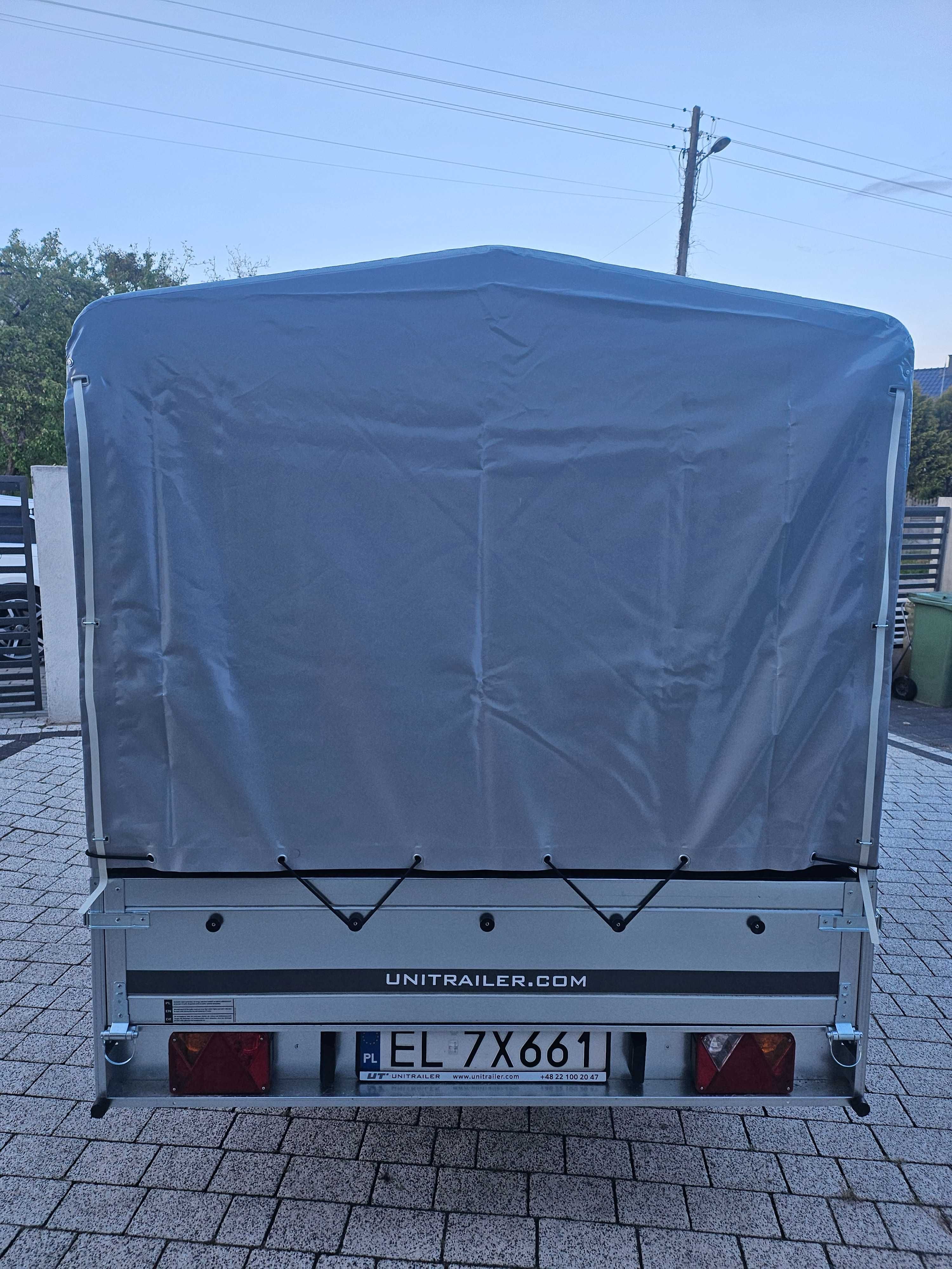 Wypożyczę przyczepkę samochodową lekką 750kg 150x265 plandeka łamana