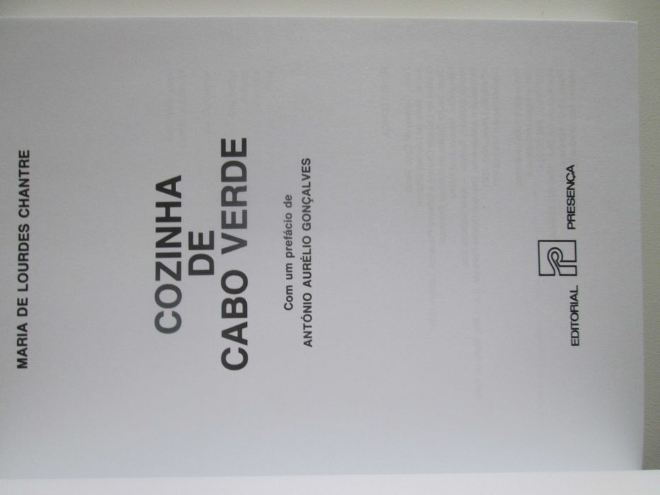 Cozinha de Cabo Verde, de Maria de Lourdes Chantre