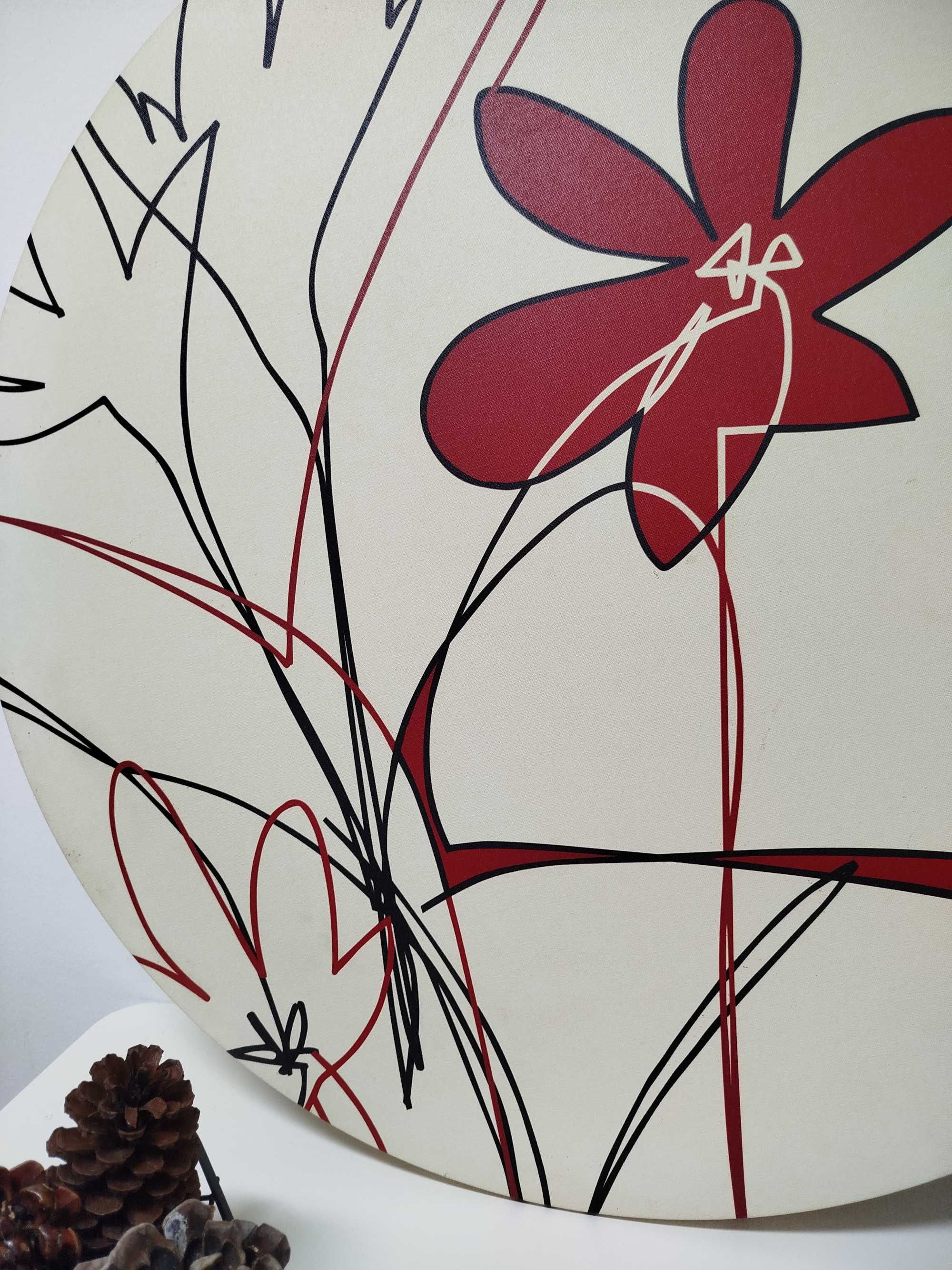 Tela redonda, Ø 90 cm, Flor de Lótus (Hoa Sen)
