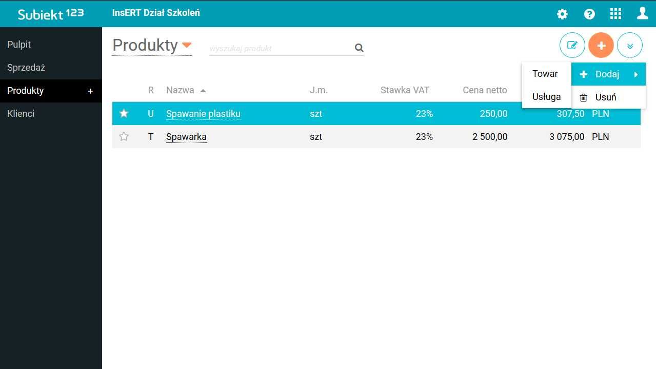 InsERT Subiekt 123 (licencja elektroniczna)