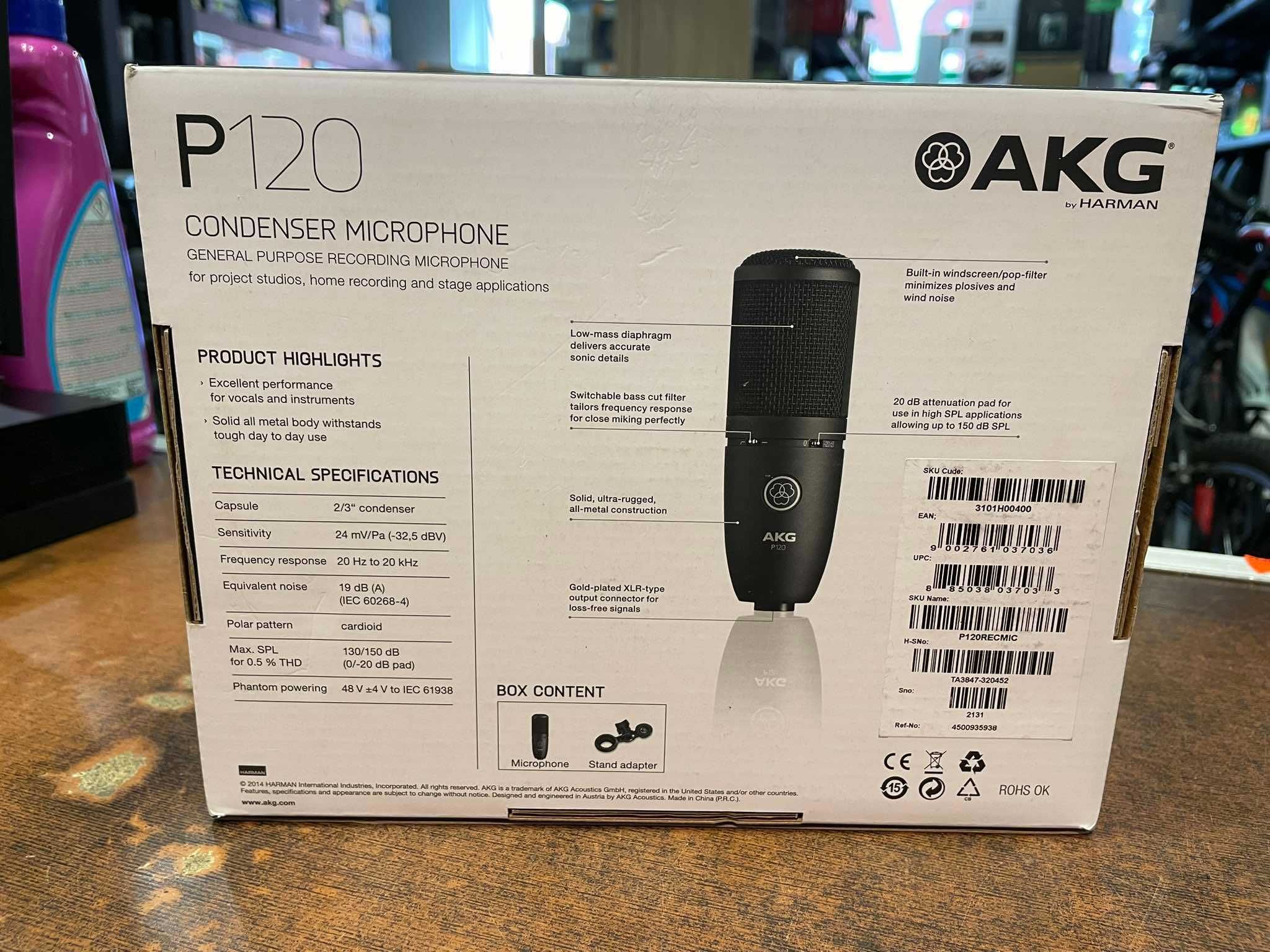 Mikrofon pojemnościowy AKG P120