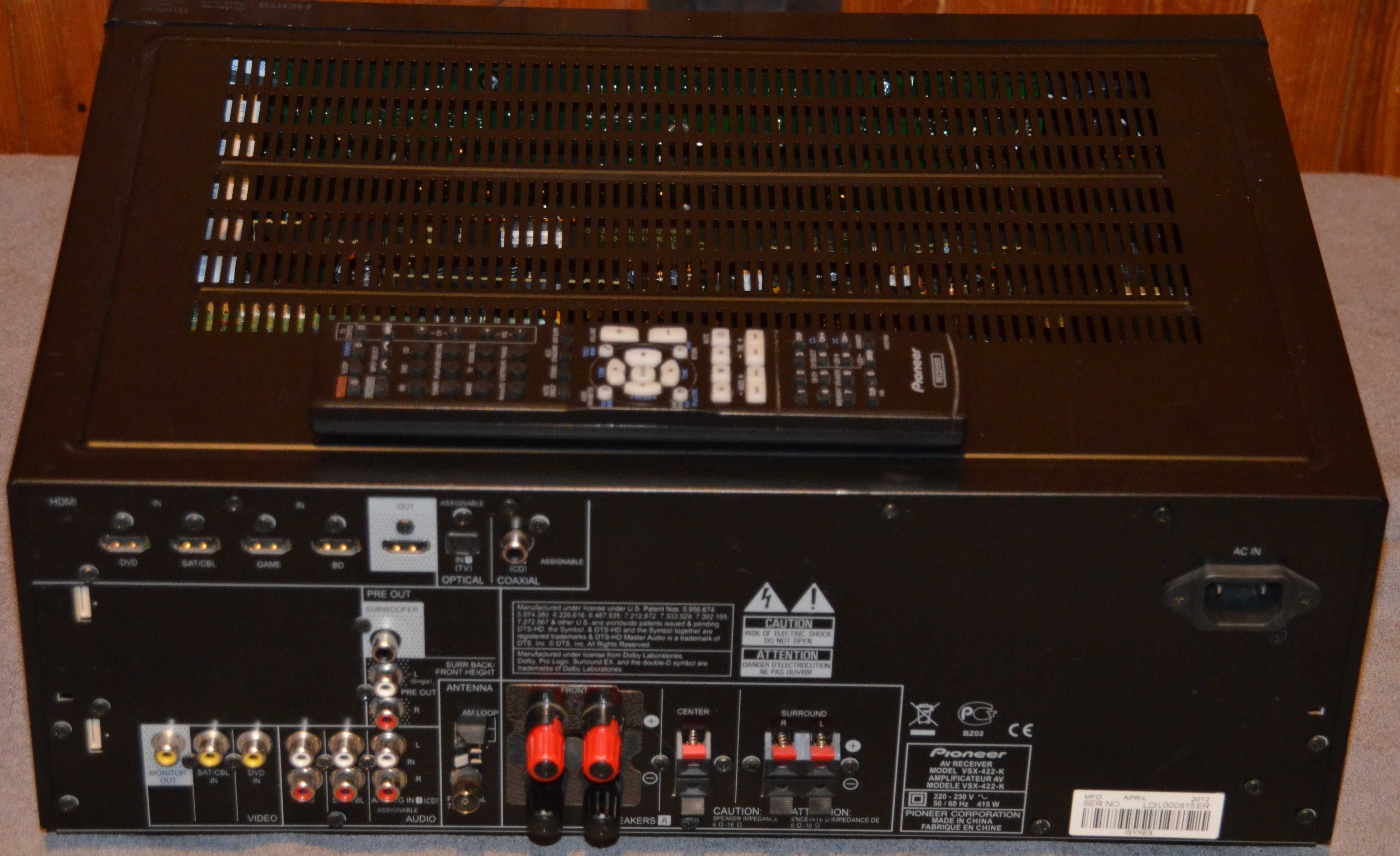 Pioneer VSX-422 Amplituner kina domowego 5.1 HDMI +Pilot Gwarancja