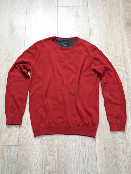 Reserved sweter regular fit czerwony L