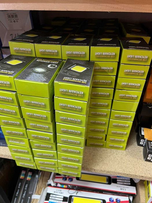 Фонарик 500mAh брелок карабин магнит LED COB мини от USB