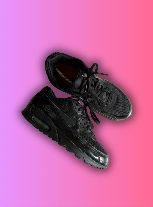 Kultowe Nike Air Max 90 | Czarne / Triple Black | Rozmiar 39