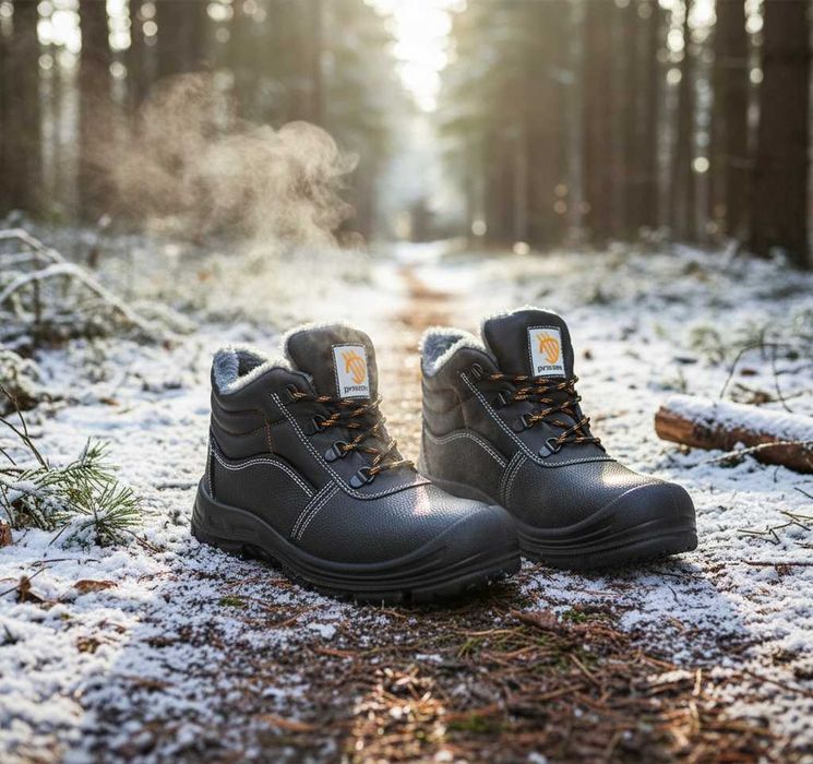 робоче взуття з металевим носком утеплене хутром