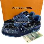 Buty Louis Vuitton Trainer Sneaker Blue Denim 44