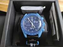 Omega x Swatch Neptune SO33N100 Morski Styl Najniższa Cena Online