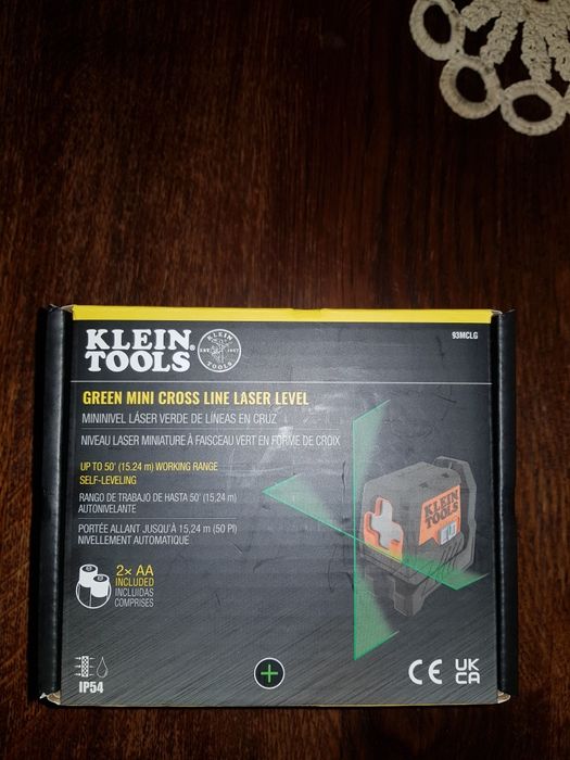 Laser krzyżowy - Poziomnica laserowa Klein Tools 93MCLG