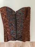 Corset / corpete castanho - tamanho XL