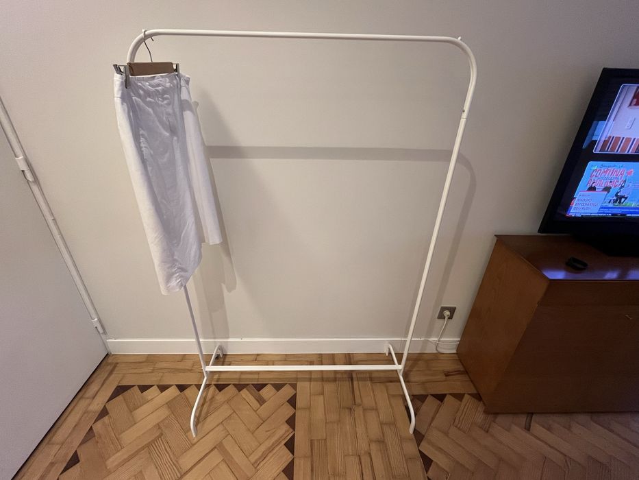 Suporte para cabides IKEA MULIG branco, novo