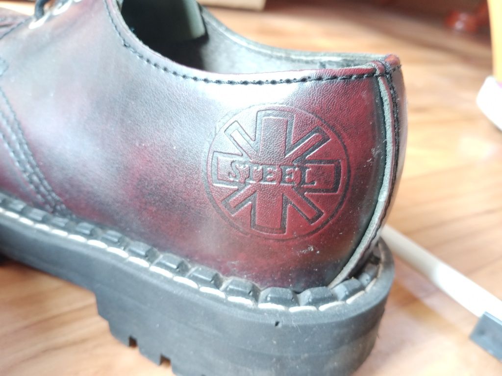 Glany Steel niskie 36 burgund/bordowe
