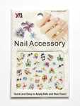 Naklejki na paznokcie YM Nail Accessory A-203 Kwiaty Lato Wakacje