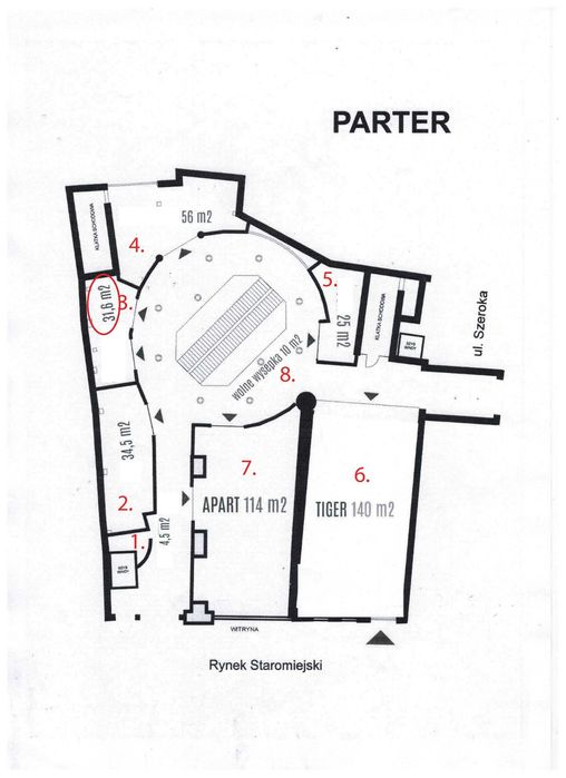 Lokal handlowy do wynajęcia 31,6 m2 / Rynek Staromiejski / Toruń