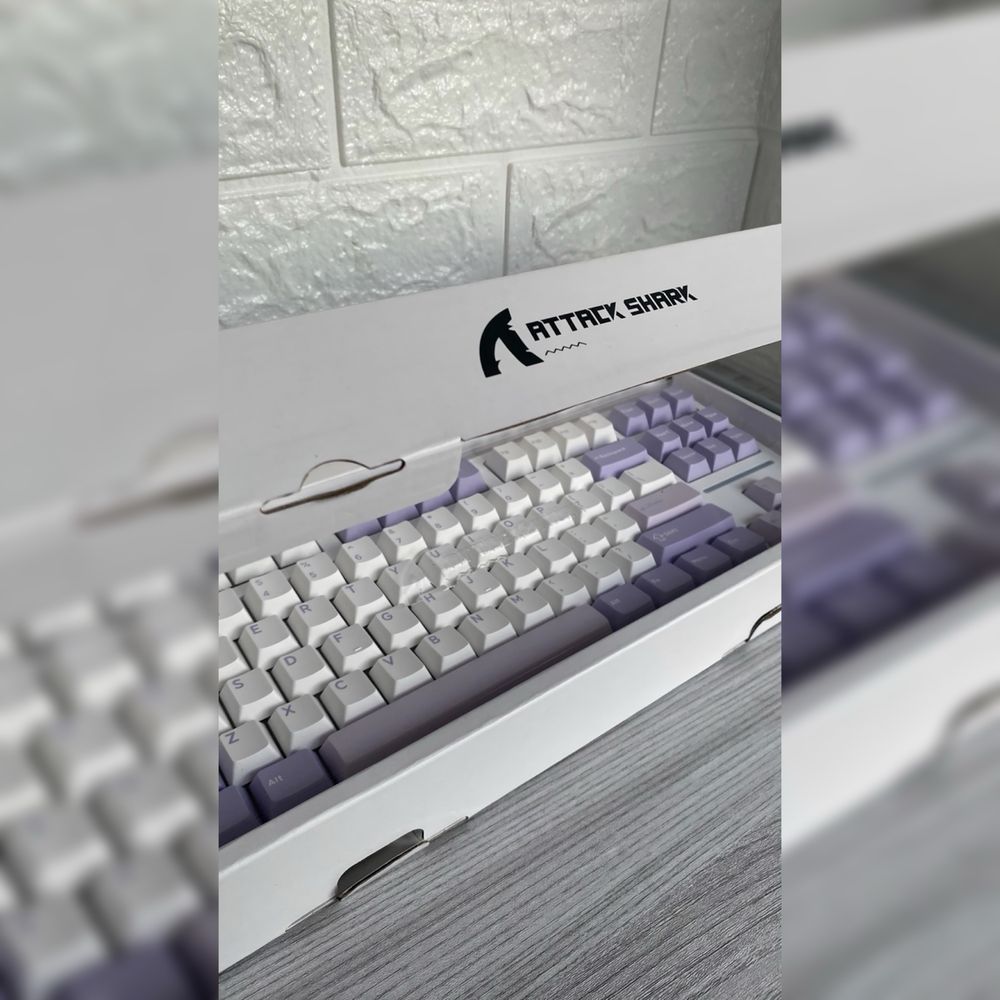 Клавіатура Attack Shark X87 - бездротова механічна RGB|в двох кольорах