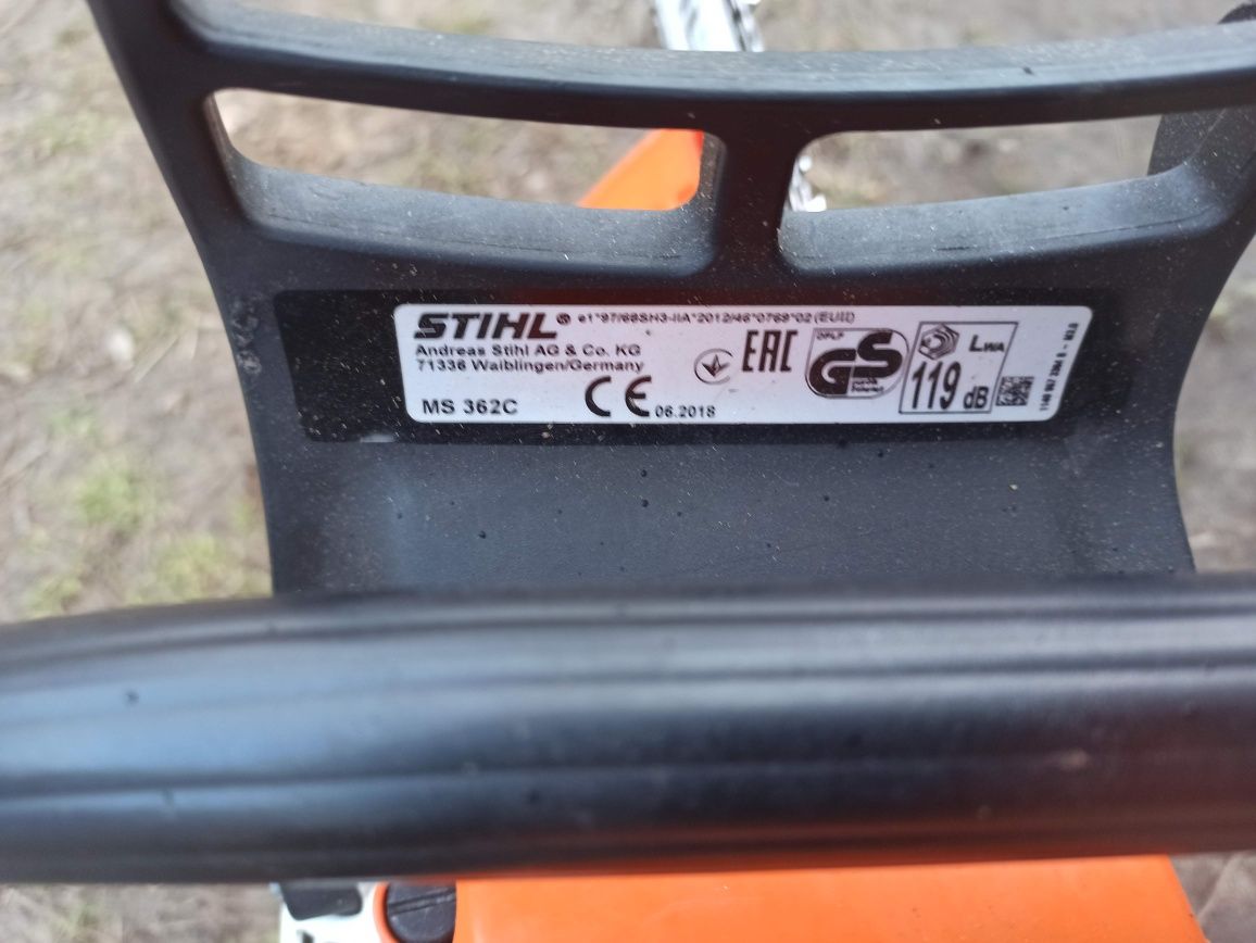 Piła spalinowa STIHL ms 362c 4,8 KM z 2018 roku