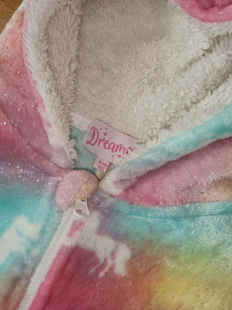 Kombinezon dziewczynki konie brokat kolorowy 8 9 10 lat piżama