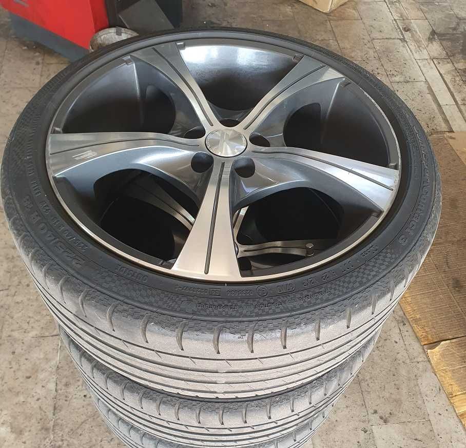 4 Jantes 18" 5x100 com pneus 225X40R18 | Audi / VW / Seat / Skoda