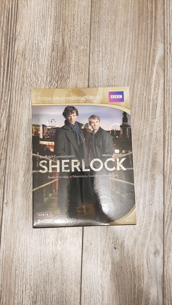 3 płyty dvd Sherlocka jak nowe