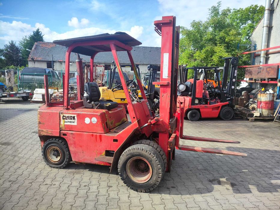 Wózek widłowy CLARK C500 3T Bliźniaki Terenowy Wolny Sk Linde Yale TCM