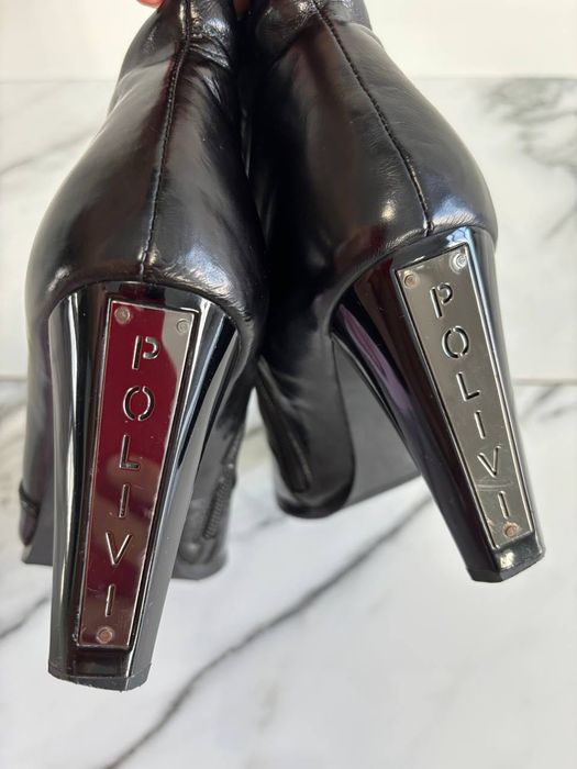 Шкіряні чоботи на цигейці. Жіночі. Розмір 36.. Італія.