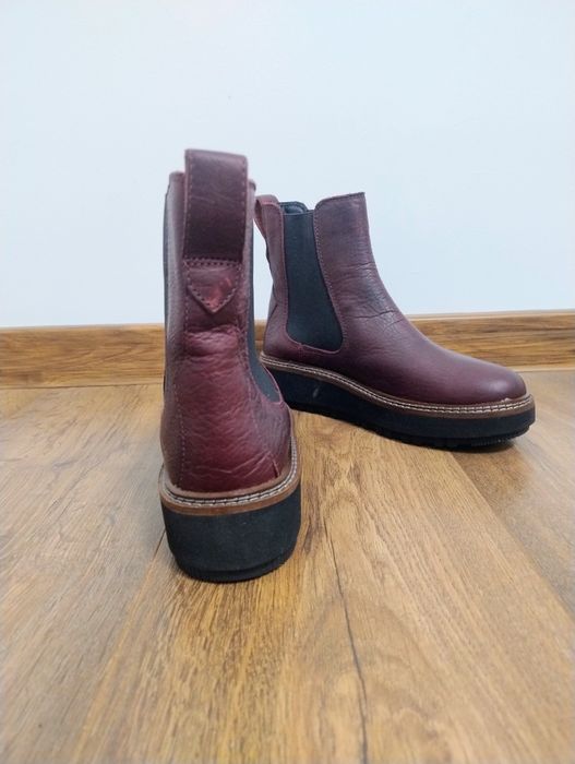 Botki Clarks Burgundowe