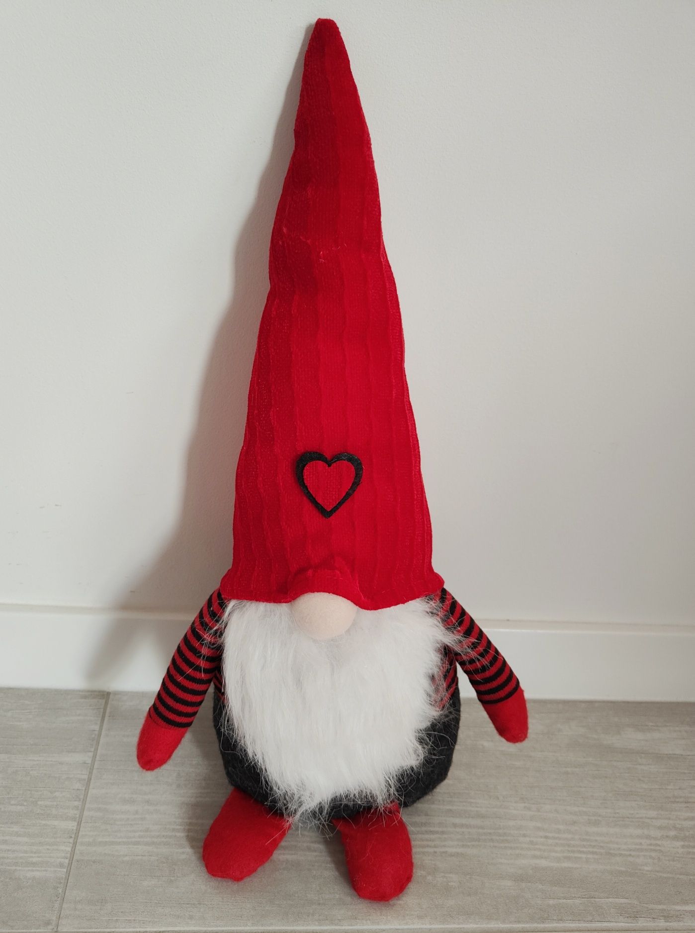 świąteczny skrzat krasnal maskotka mikołaj 50cm