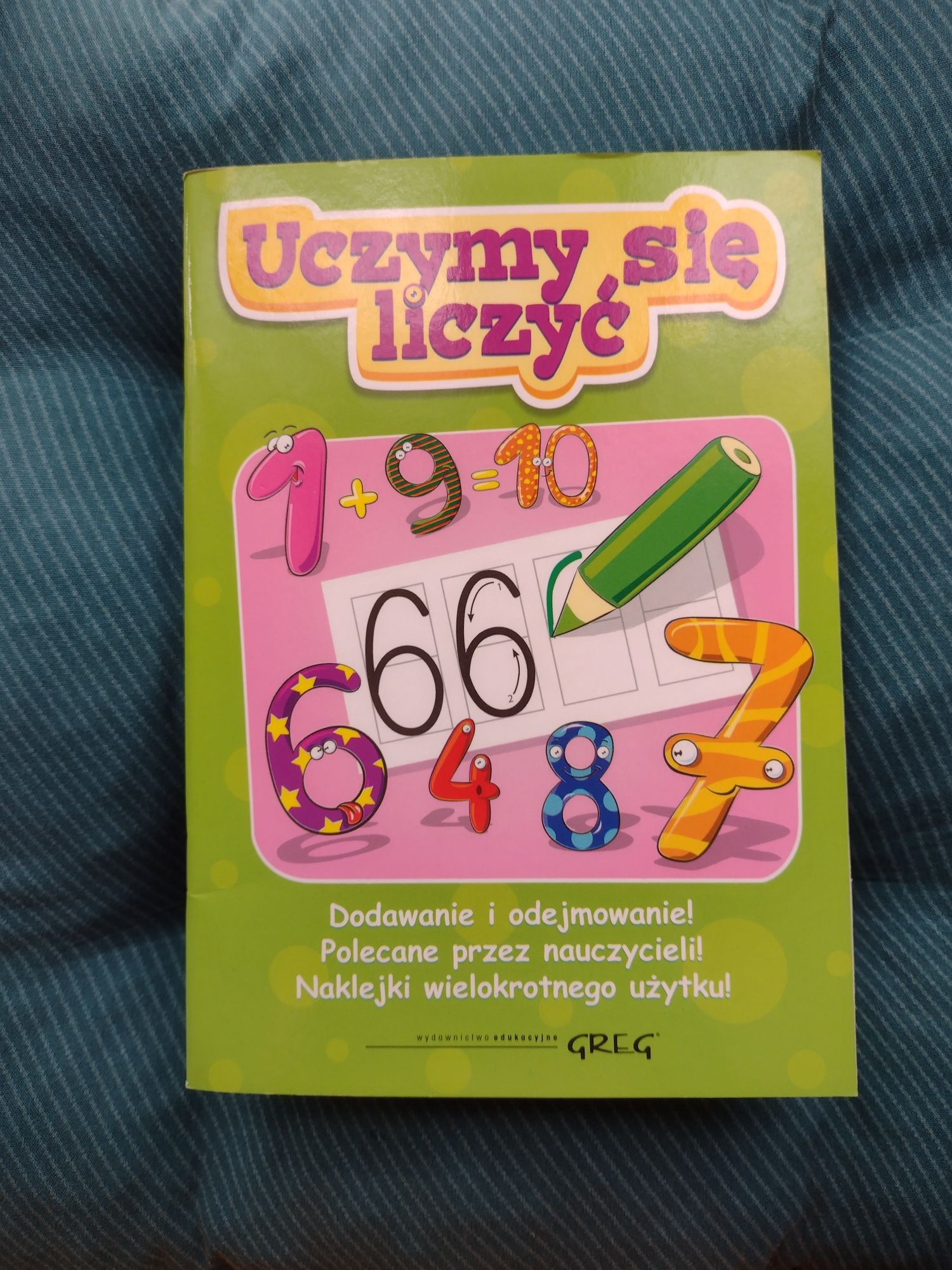 Nowa Uczymy się liczyć wyd. GREG ćwiczenia z naklejkami