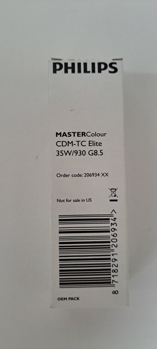 Lampa metalohalogenowa MASTER Colour CDM-TC ELITE 35W/930 G8,5 PHILIPS