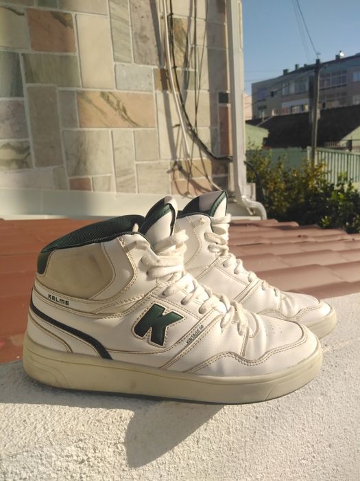 Tênis branco e verde|KELME 40