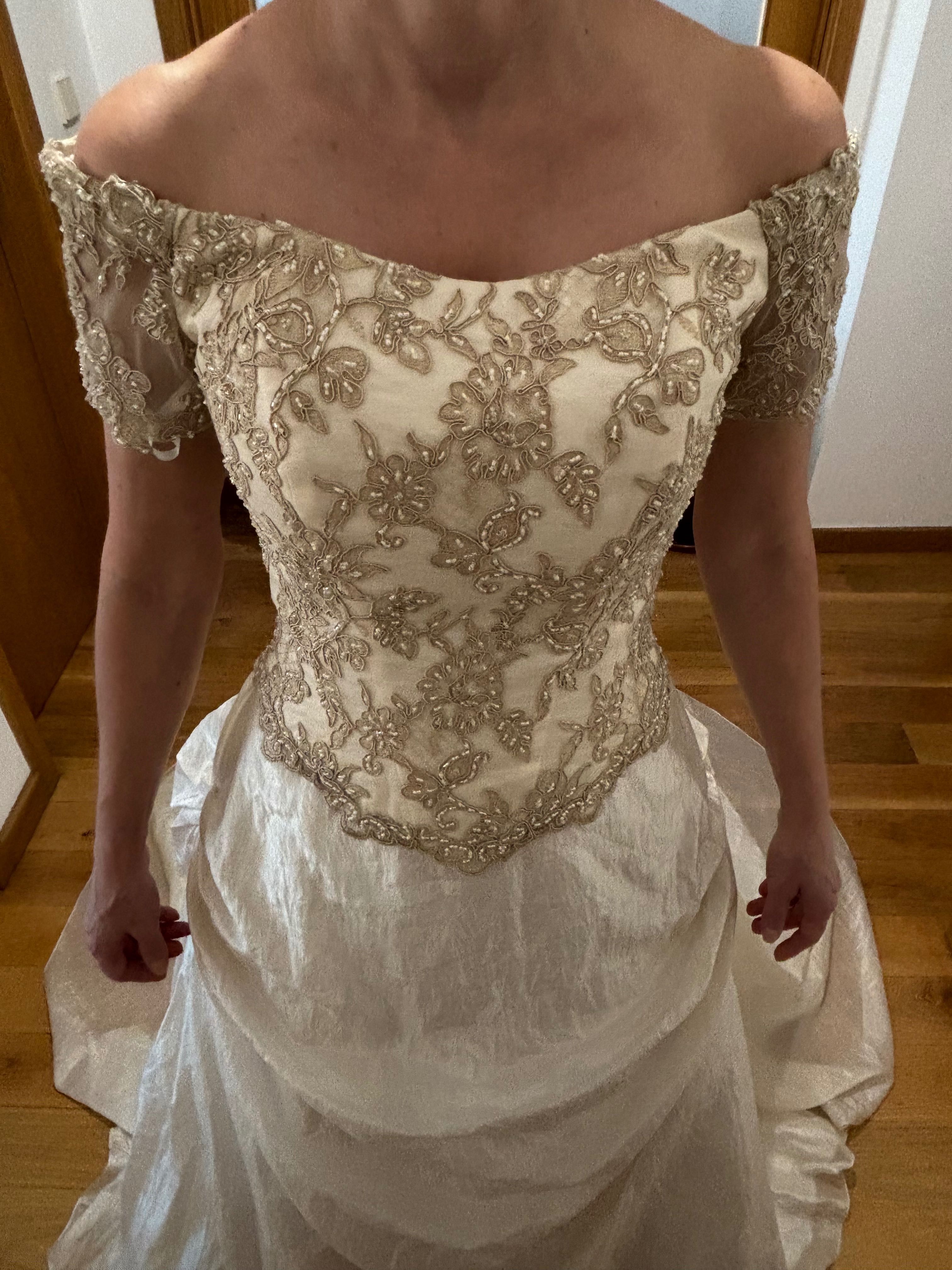 Vestido de noiva novo alta costura Made in Italy