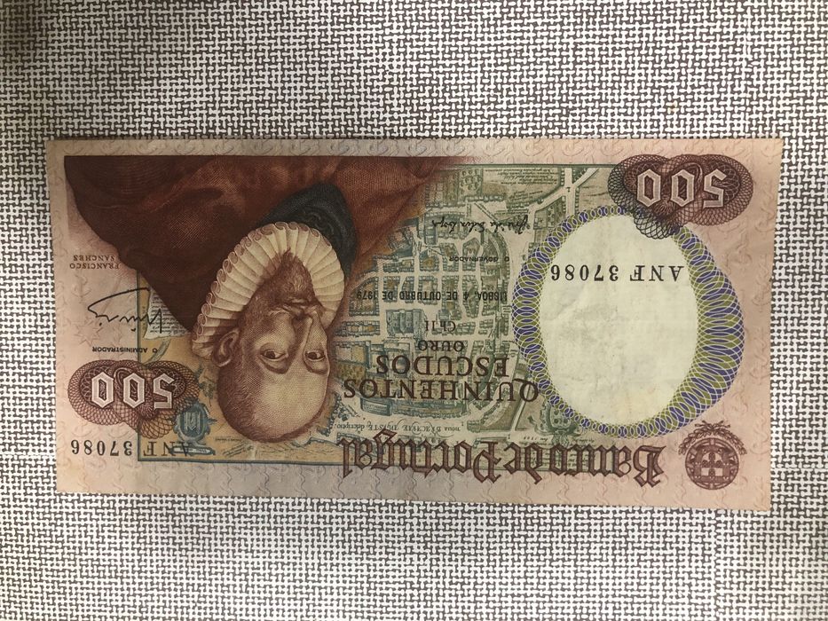 4 Notas de 500 escudos