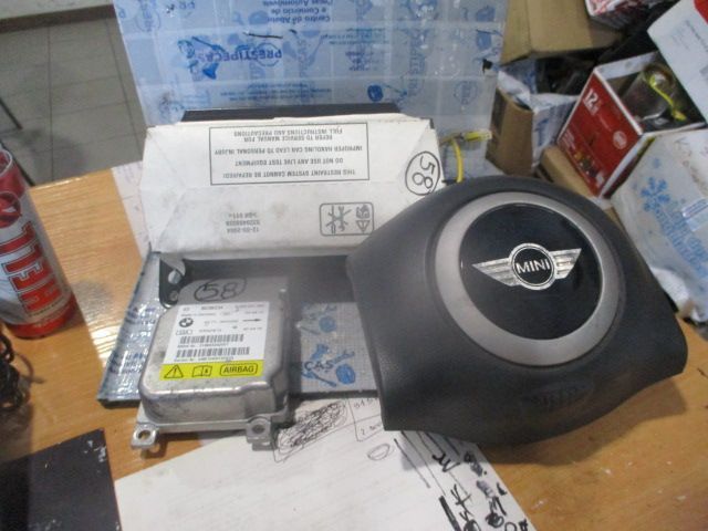 Kit Airbags 65776933424 0285001682 676036604  7056934  5319169 532946800B MINI COOPER 2004 1.4D 75CV 3P PRETO SEM TABLIER