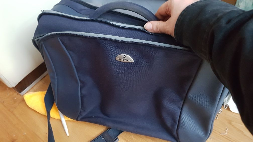 Torba podróżna i do pracy w kolorze niebieskim firmy Samsonite