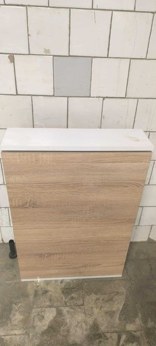 Szafka na Buty Biała Dąb Sonoma Wąska Kate