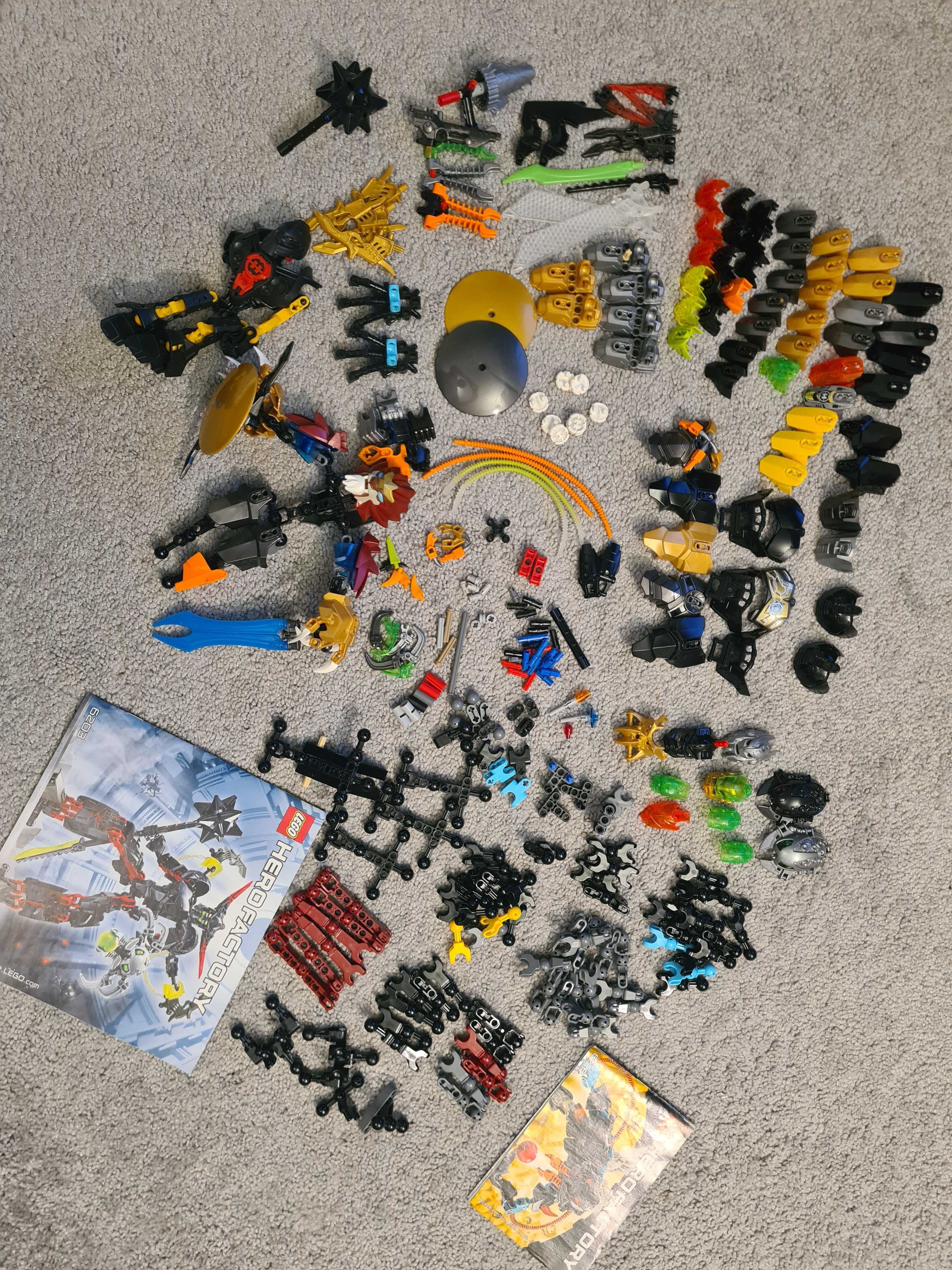 Klocki LEGO mix różnych części HERO Factory, BIONICLE, CHIMA