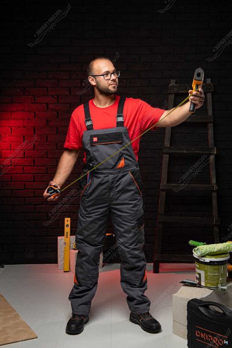 Напівкомбінезон робочий утеплений, спецодяг зима Польща