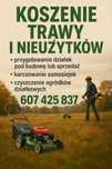 Koszenie trawy i nieuzytkow