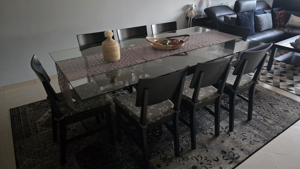 Mesa de vidro 1 mt X 2 mt